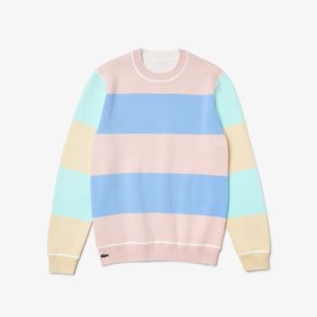 Lacoste LIVE Reversible Cotton Sweater Dámské - Svetr Bílé | CZ-t0MXw7